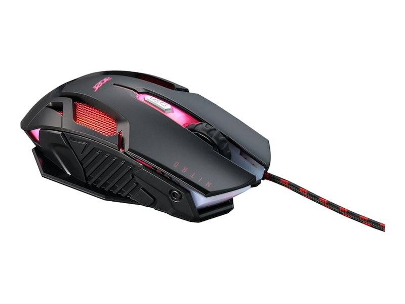 Acer Nitro Gaming NMW200 Black, Ambidextre, Optique, USB Type-A, 7200 DPI, Noir-4