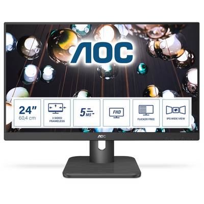 AOC E1 24E1Q, 60,5 cm (23.8"), 1920 x 1080 pixels, Full HD, LED, 5 ms, Noir-0