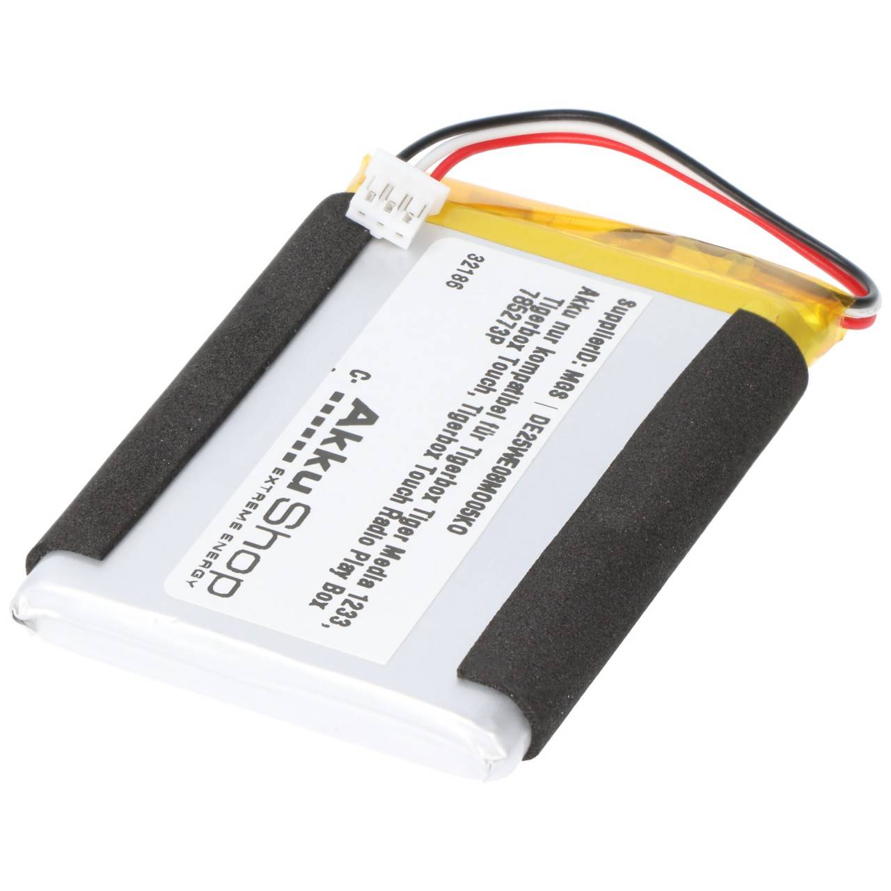 Batterie compatible uniquement avec Tigerbox Tiger Media 1233, Tigerbox Touch, Tigerbox Touch Radio Play Box 785273P-2