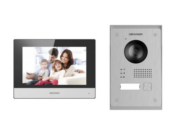 Hikvision DS-KIS703Y-P Kit de vidéophone IP numérique a deux fils