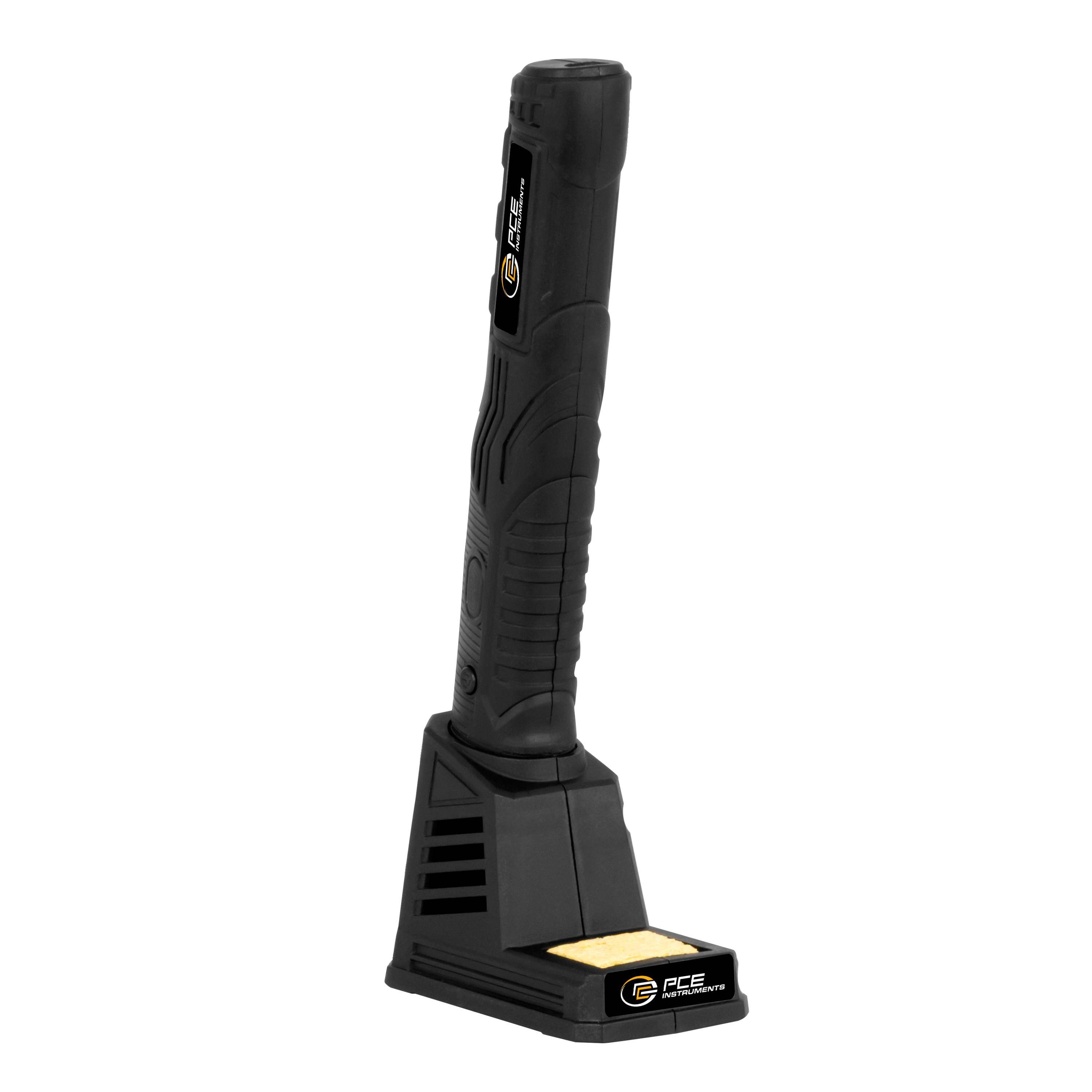 PCE Instruments PCE-ESI 100 Fer à souder sans fil 3.7 V 8 W forme pointue 0 - 480 °C avec support-1
