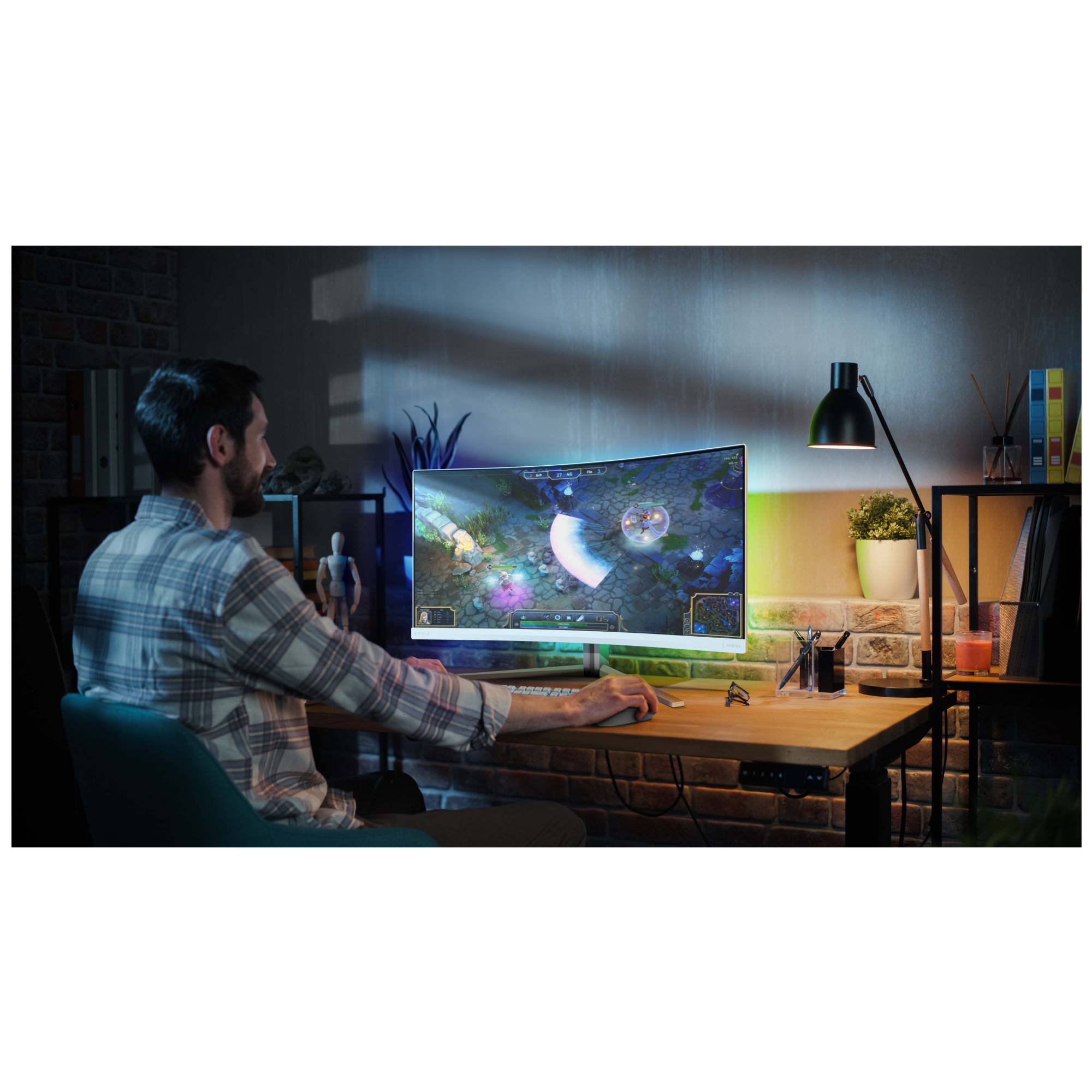 Philips Evnia 5000 34M2C5501A/00, 86,4 cm (34"), 3440 x 1440 pixels, Wide Quad HD, LCD, 1 ms, Blanc-4