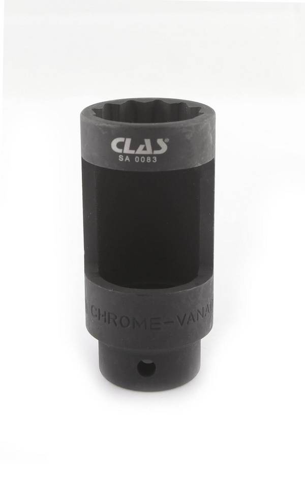 Douille 27mm 12pans L.78mm 1/2'' CrV - SA 0083 - CLAS Equipements