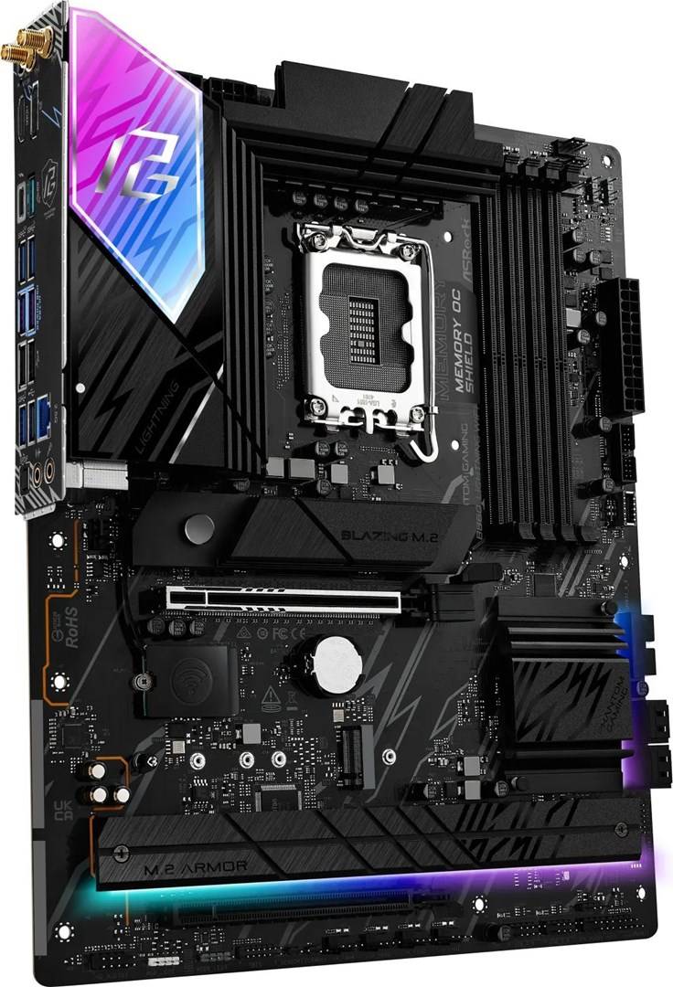 Asrock B860 Lightning WiFi, Intel, LGA 1851 (Socket V1), Intel Core Ultra (Series 2), DDR5-SDRAM, 256 Go, DIMM-3