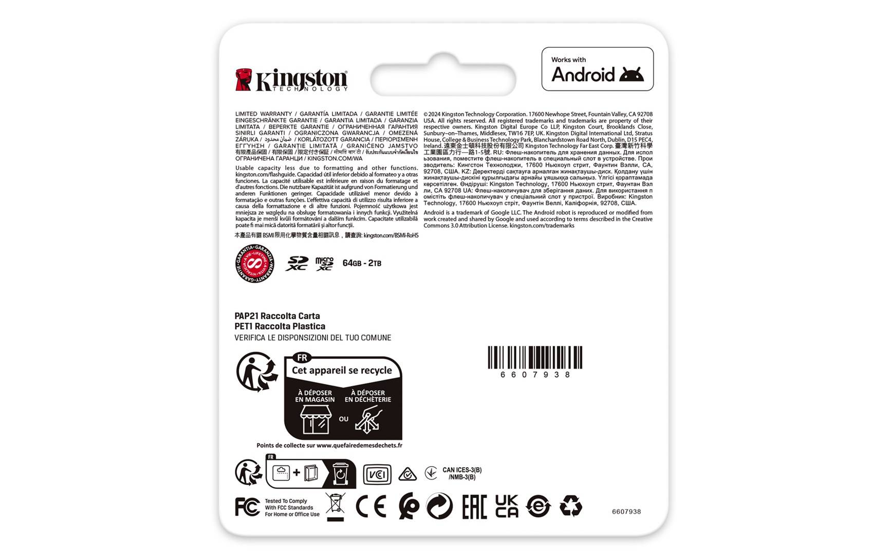 KINGSTON 64Go microSDXC Canvas Go Plus Gen4 200Mo/s A2 U3 V30 Card + Adapter-5
