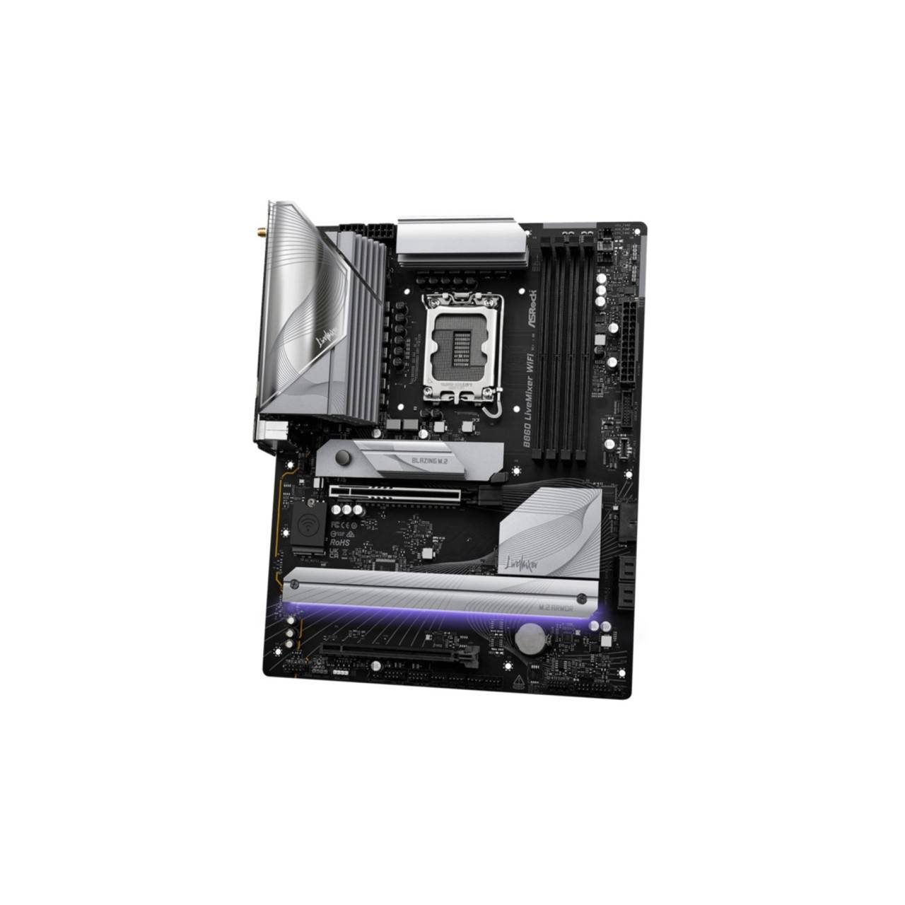 Asrock B860 LiveMixer WiFi, Intel, LGA 1851 (Socket V1), Intel Core Ultra (Series 2), LGA 1851, DDR5-SDRAM, 256 Go-4