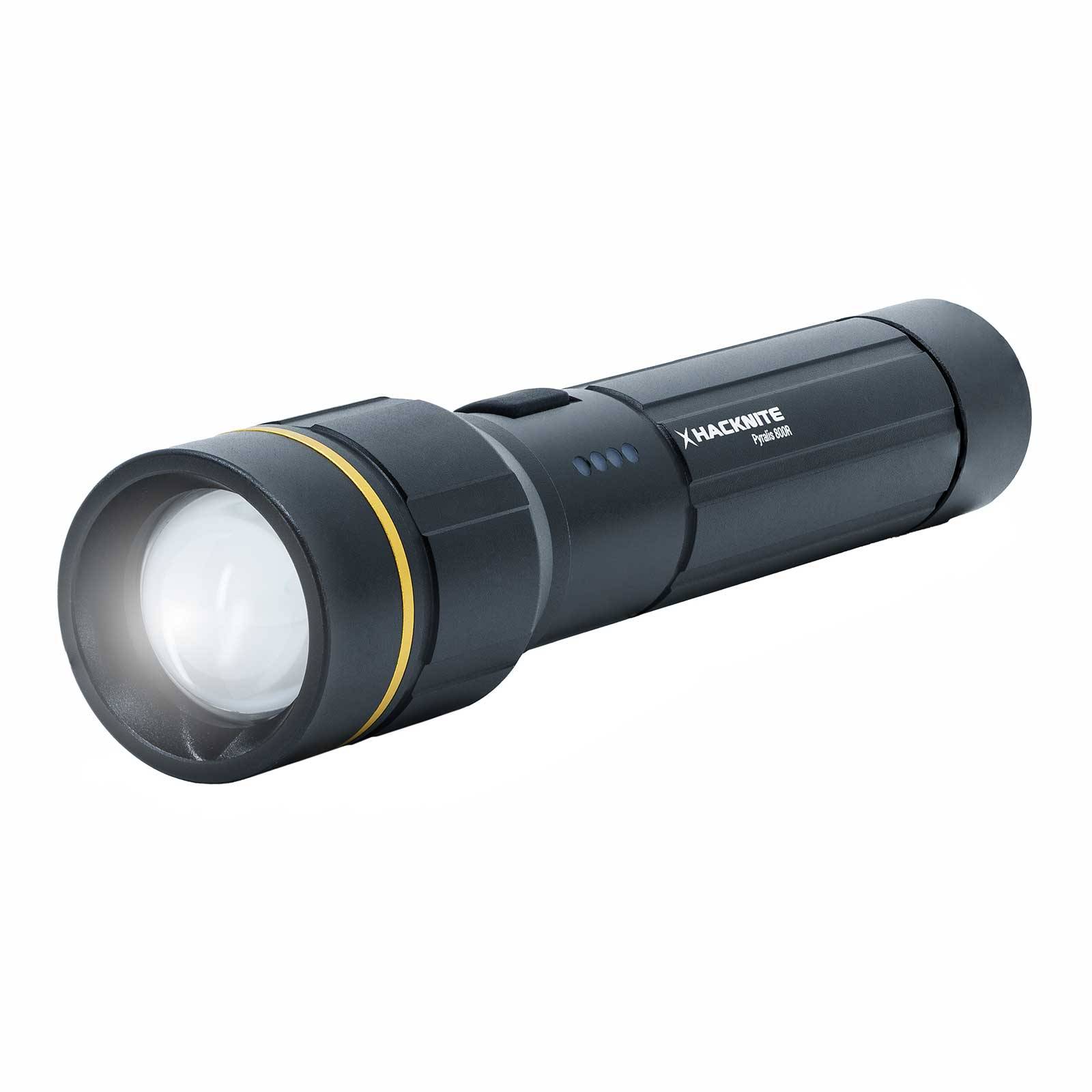 Lampe de Poche LED Rechargeable PYRALIS 800R - 800 lumens HACKNITE-0