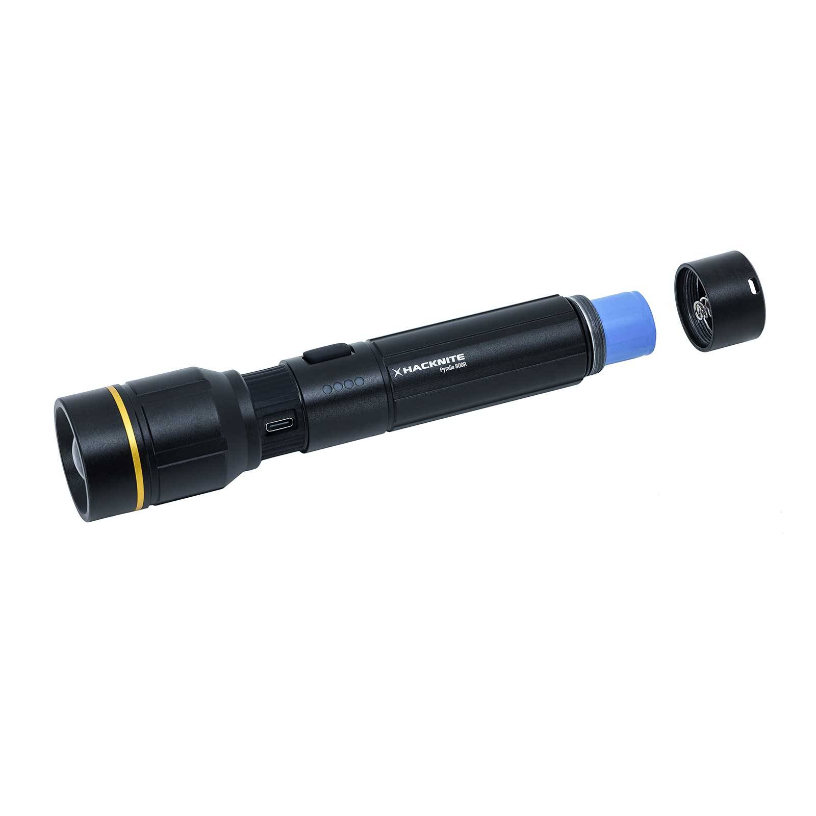 Lampe de Poche LED Rechargeable PYRALIS 800R - 800 lumens HACKNITE-3