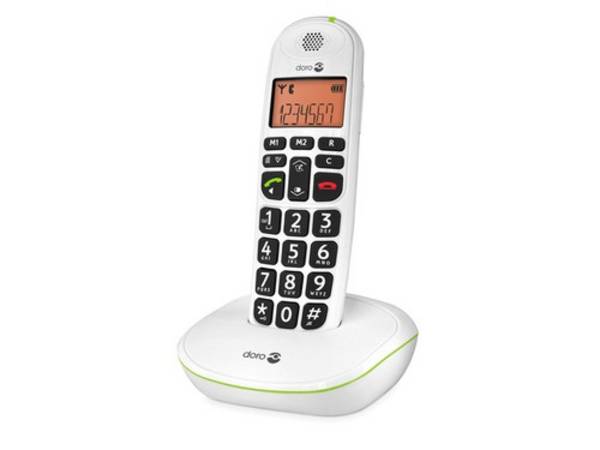 Téléphone Sans Fil Dect Blanc Sans Répondeur  Doro  phoneeasy100w