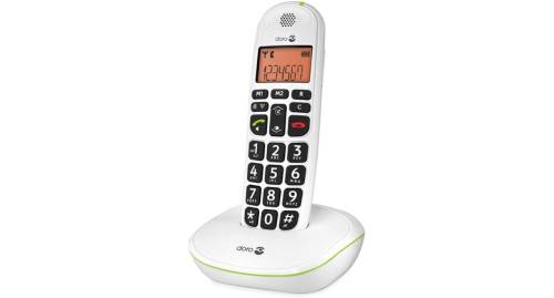 Téléphone Sans Fil Dect Blanc Sans Répondeur Doro phoneeasy100w-1