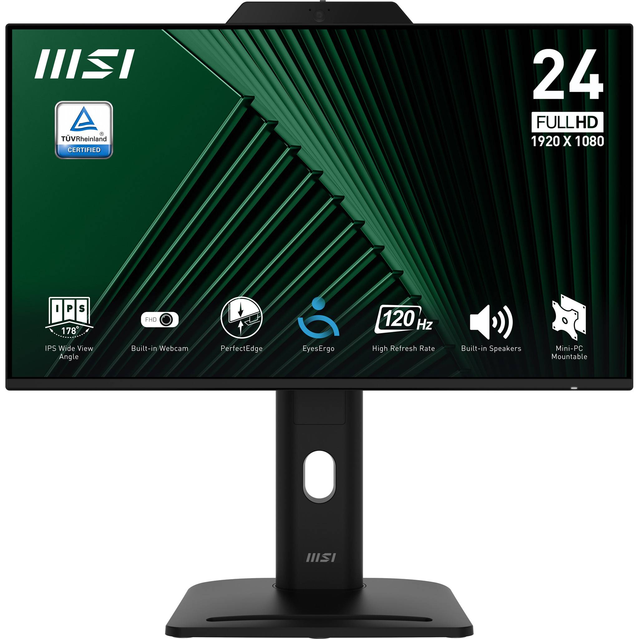 MSI Pro MP242PMG, 60,5 cm (23.8"), 1920 x 1080 pixels, Full HD, LCD, 4 ms, Noir-0