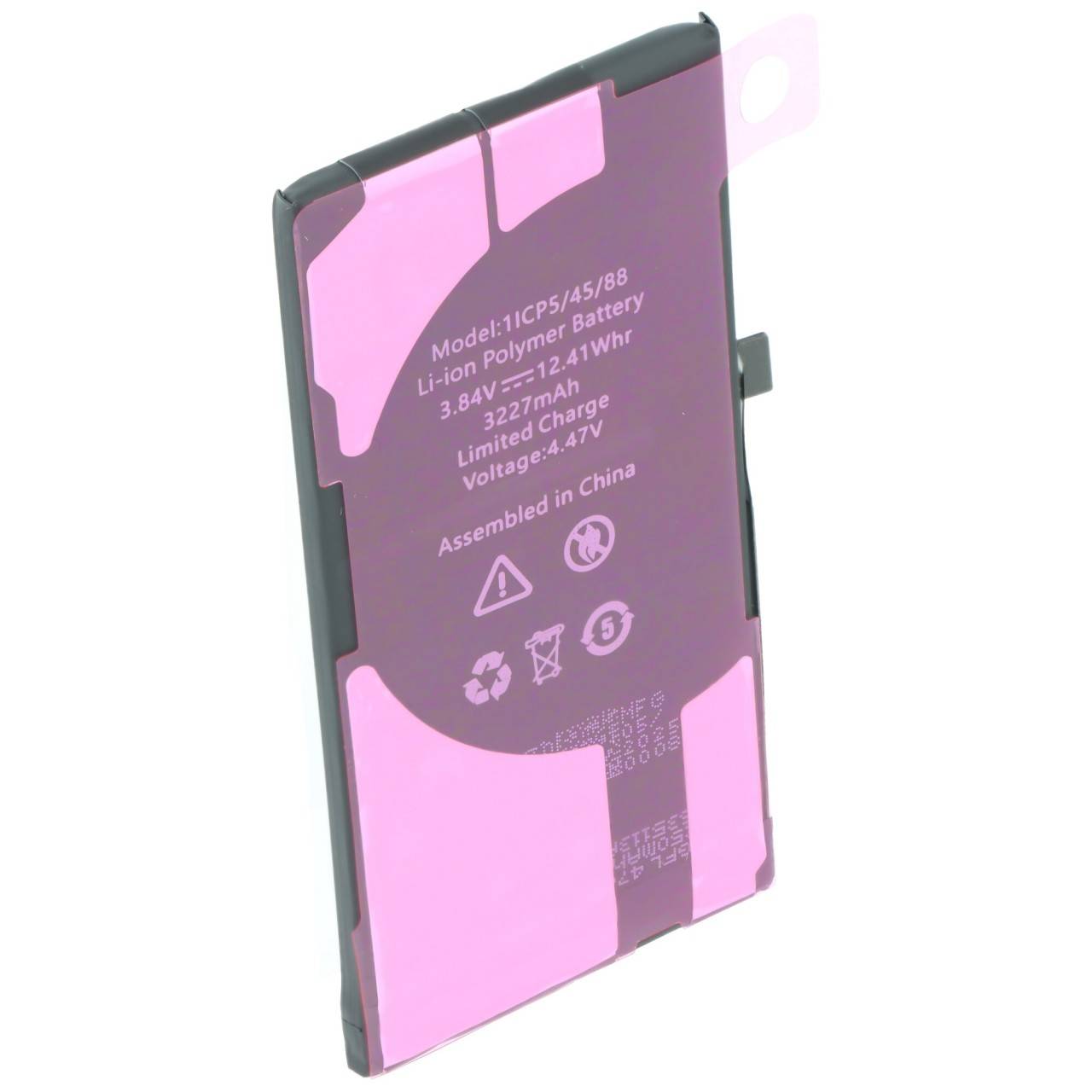 Batterie compatible avec Apple iPhone 13, diagnostiquable, Li-Polymère, 3,84 V, 3 227 mAh, 12,4 Wh, aucun outil requis-3