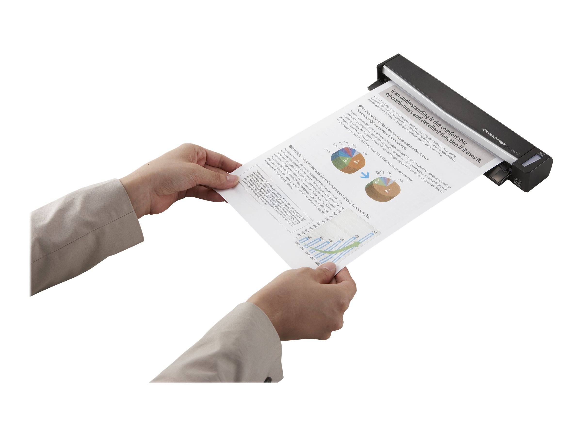 RICOH ScanSnap S1100i Scanner A4 color USB2.0 simplex 5.2sec per page USB Win und Mac ABBYY FineReader (P)-0