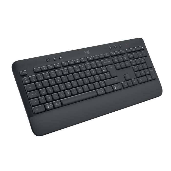 Logitech 920-010914, Taille réelle (100 %), Sans fil, Bluetooth, Clavier à membrane, AZERTY, Graphite-0
