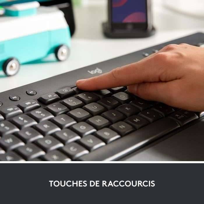 Logitech 920-010914, Taille réelle (100 %), Sans fil, Bluetooth, Clavier à membrane, AZERTY, Graphite-2