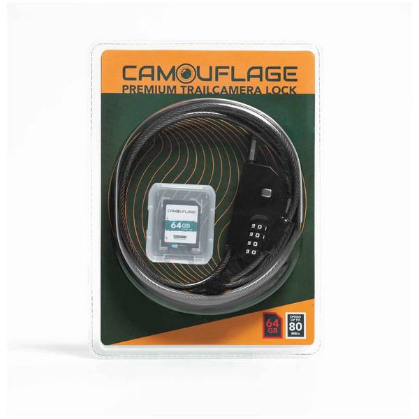 Kit Cadenas et Carte SD 64 Gb pour Caméra de détection