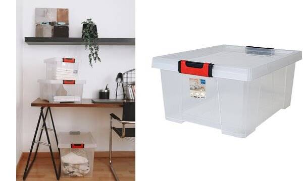 Boîte Clipstock 30l Rangement Modulable Empilable - Eda-3