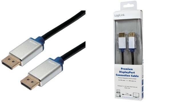 Câble de raccordement LogiLink BDPM15 [1x DisplayPort mâle - 1x DisplayPort mâle] 1.50 m noir-5