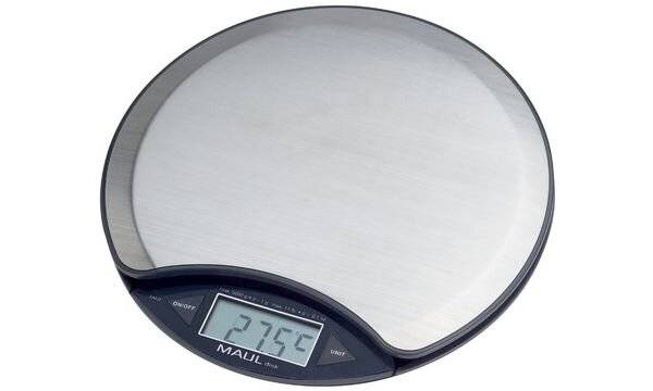 Maul MAULdisk Pèse-lettre Plage de pesée (max.) 5 kg Lisibilité 1 g à pile(s) nickel-3