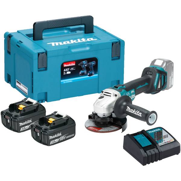 Meuleuse d'angle 18V LXT diam125 mm -2x3,0 Ah- en MAKPAC - MAKITA DGA513RFJ