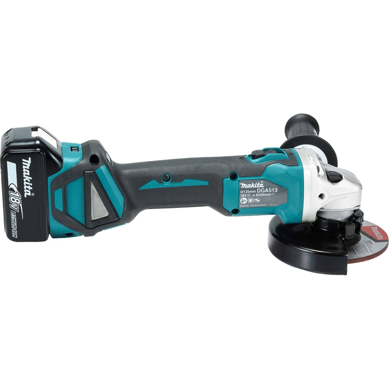 Meuleuse d'angle 18V LXT diam125 mm -2x3,0 Ah- en MAKPAC - MAKITA DGA513RFJ-4