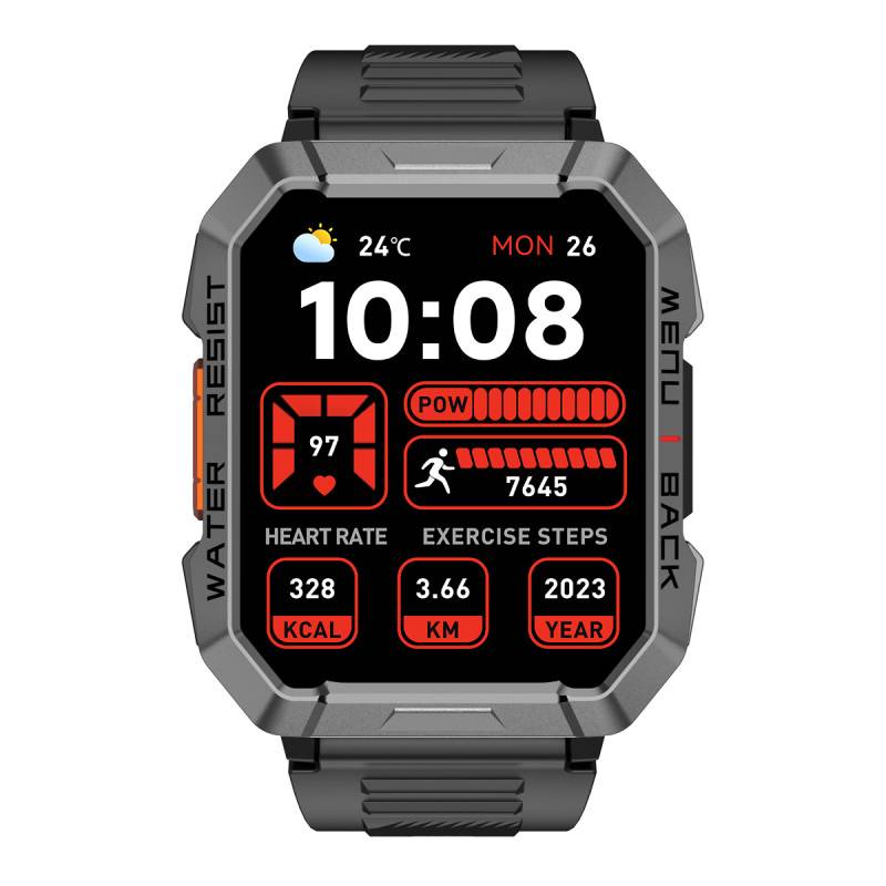 Blackview W60 (Montre Durcie Connectée - 2.01'' - Microphone intégré) Noir-0