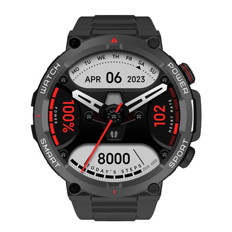 Blackview W50 (Montre Connectée - 1.39'' - Microphone intégré) Noir-1