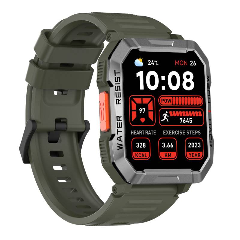 Blackview W60 (Montre Durcie Connectée - 2.01'' - Microphone intégré) Vert-2