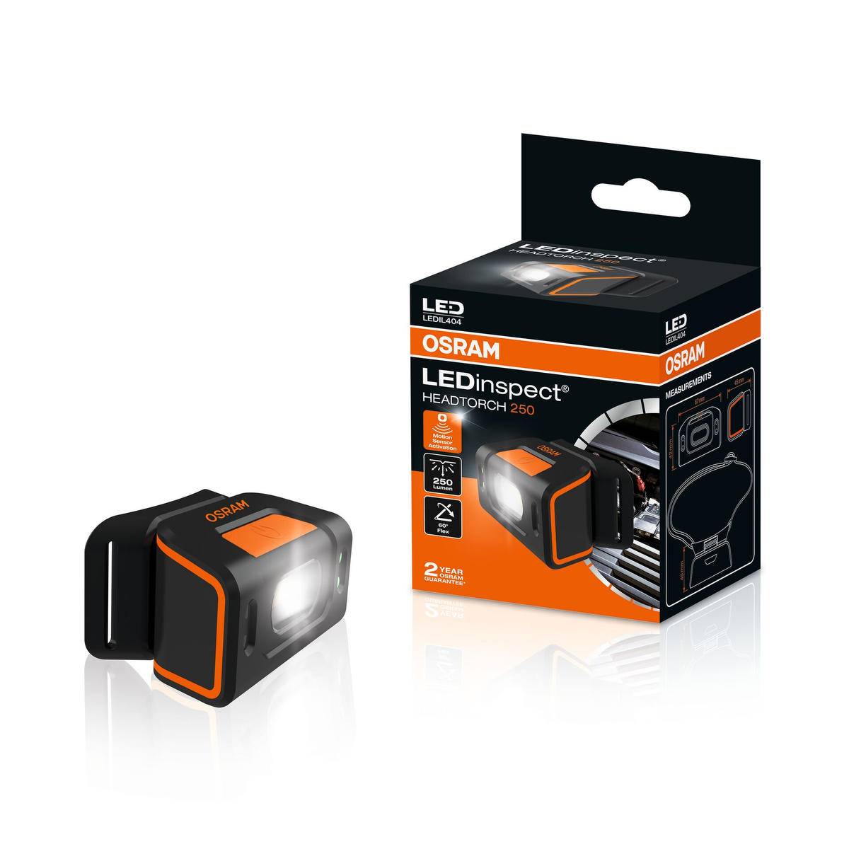 Lampe d'inspection Frontale LEDinspect HEADTORCH250 Osram LEDIL404-0