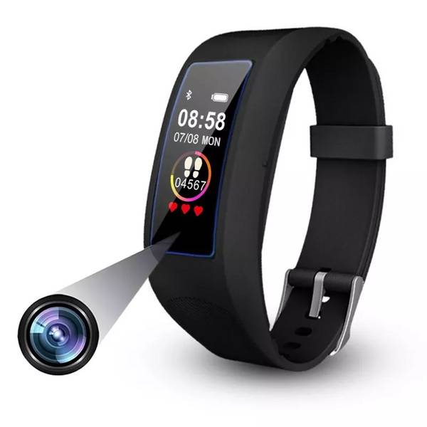 Montre Caméra Espion Ios Android Bracelet connectée Full HD 1080p Cardio Tension + SD 16Go YONIS