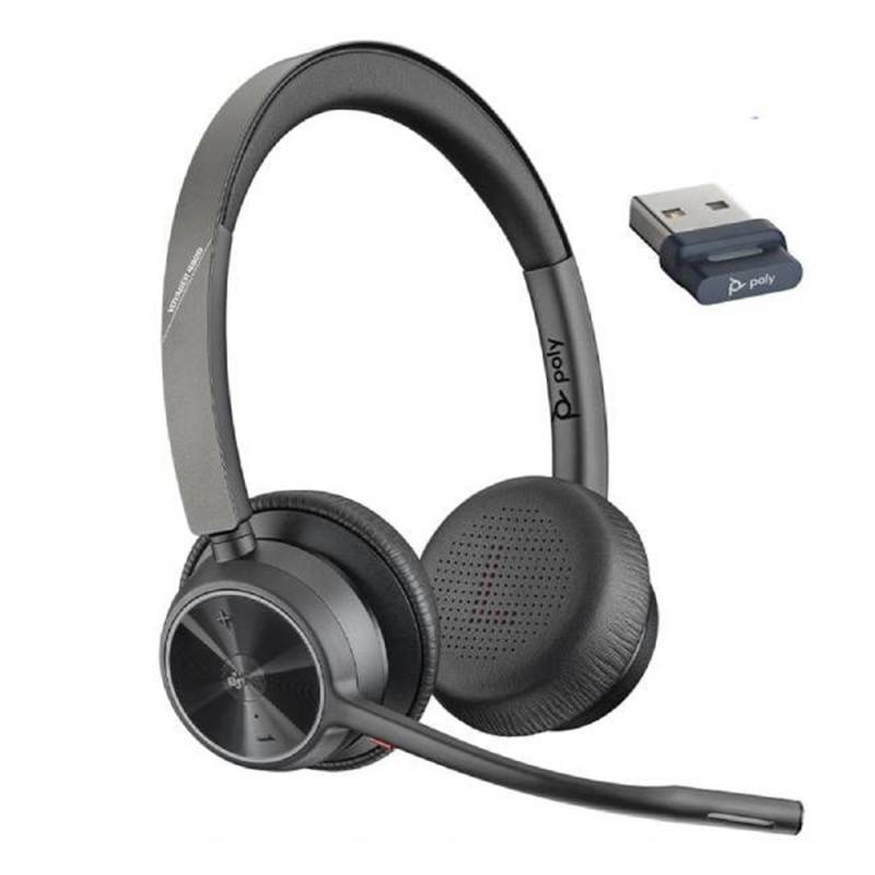 Casque Sans Fil Poly Voyager 4320 MS - (Stéréo - Bluetooth - USB-A) Noir-0