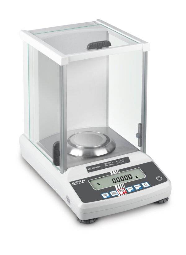 Balance d'analyse Kern ABT 120-4NM Plage de pesée (max.) 120 g Lisibilité 0.0001 g sur bloc d'alimentation multicolore-2
