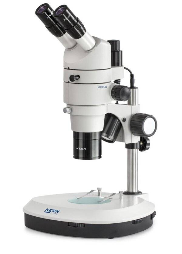 Microscope à zoom stéréo Kern OZS 574 trinoculaire 80 x lumière transmise, lumière réfléchie-2