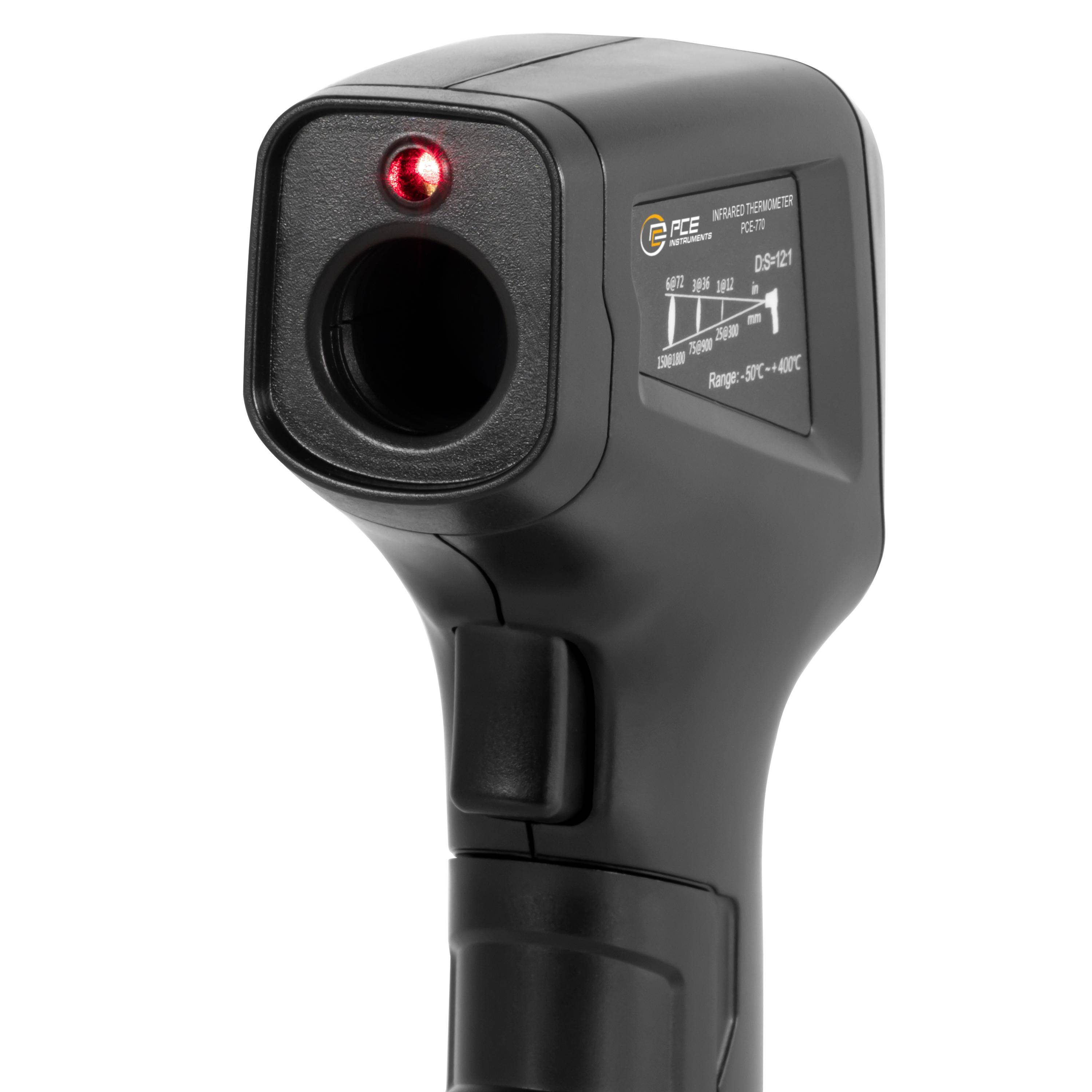 PCE Instruments Thermomètre infrarouge Optique 12:1 -50 - 400 °C mesure IR sans contact-2