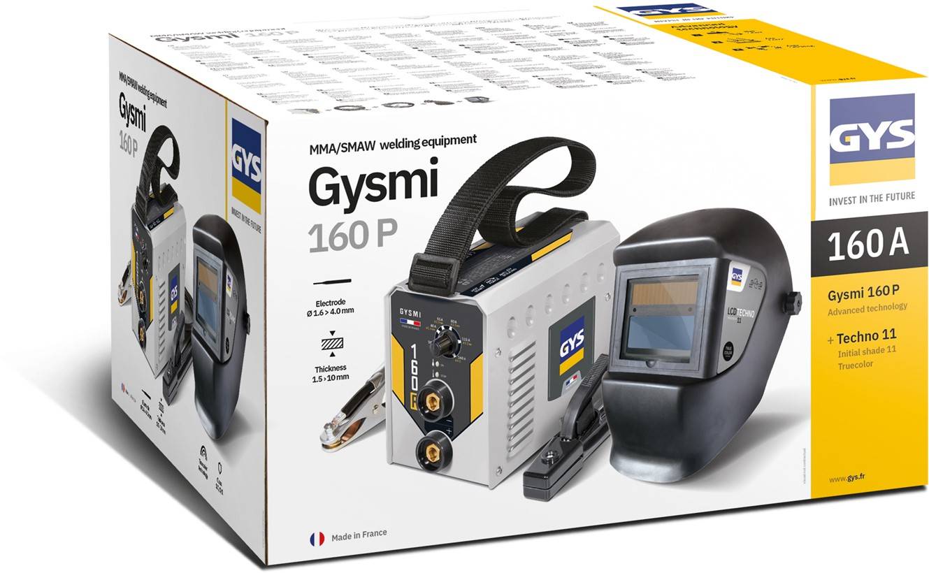 Poste Soudage Mma Gymi 160p Gys + Masque Lcd Soudage Mma Portable Avec Masque Auto-obscurcissant - Gys-4