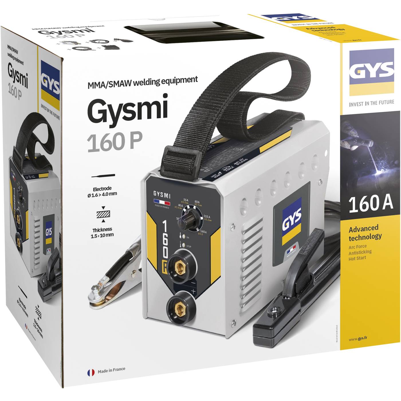 Gysmi 160p Bg Poste à Souder Soudage Mma Inverter Portable 10-160a - Gys-4