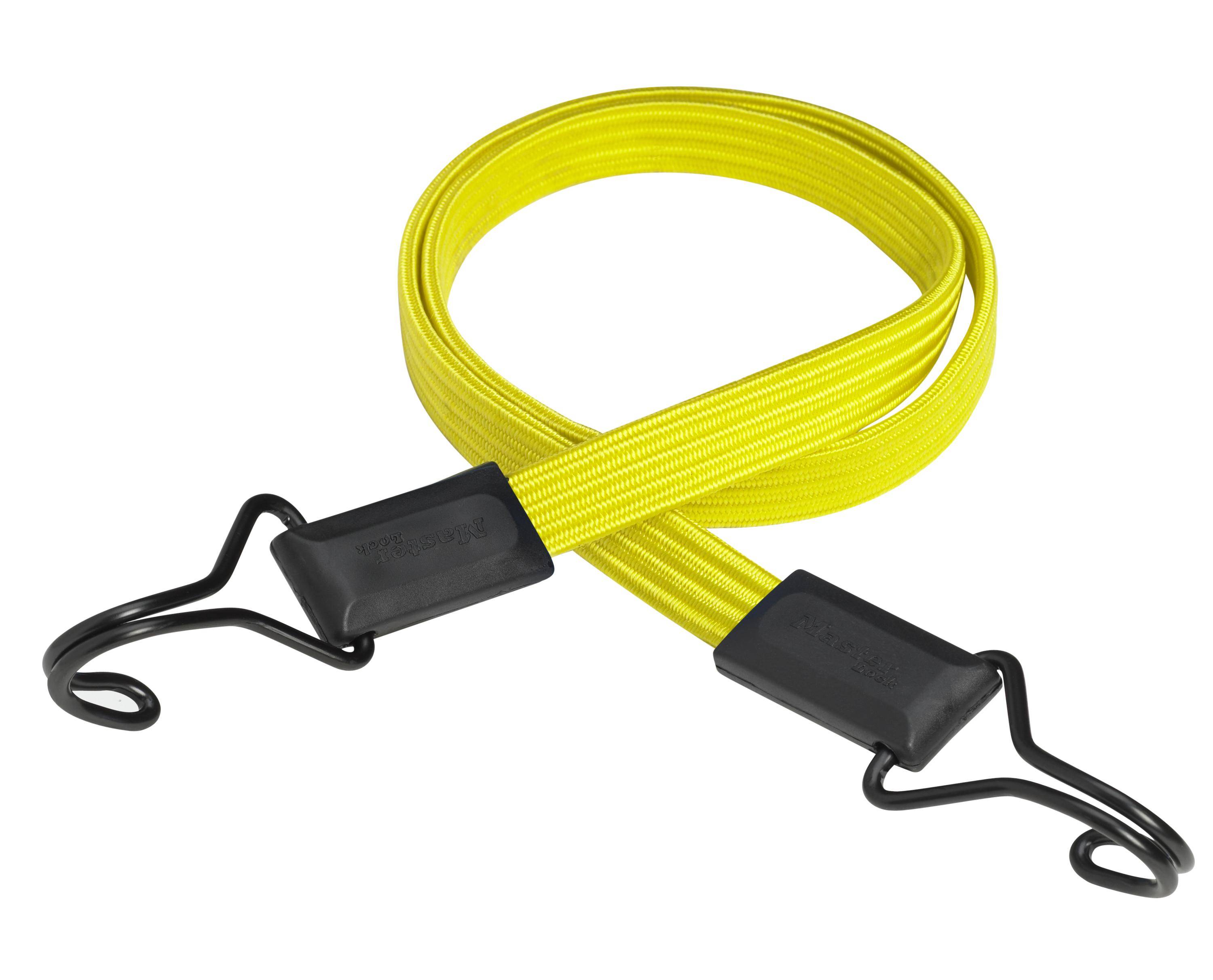 MASTER LOCK Tendeur Plat avec Crochet [100 cm d'Elastique] [Double Crochet Inversé] 3226EURDAT-0