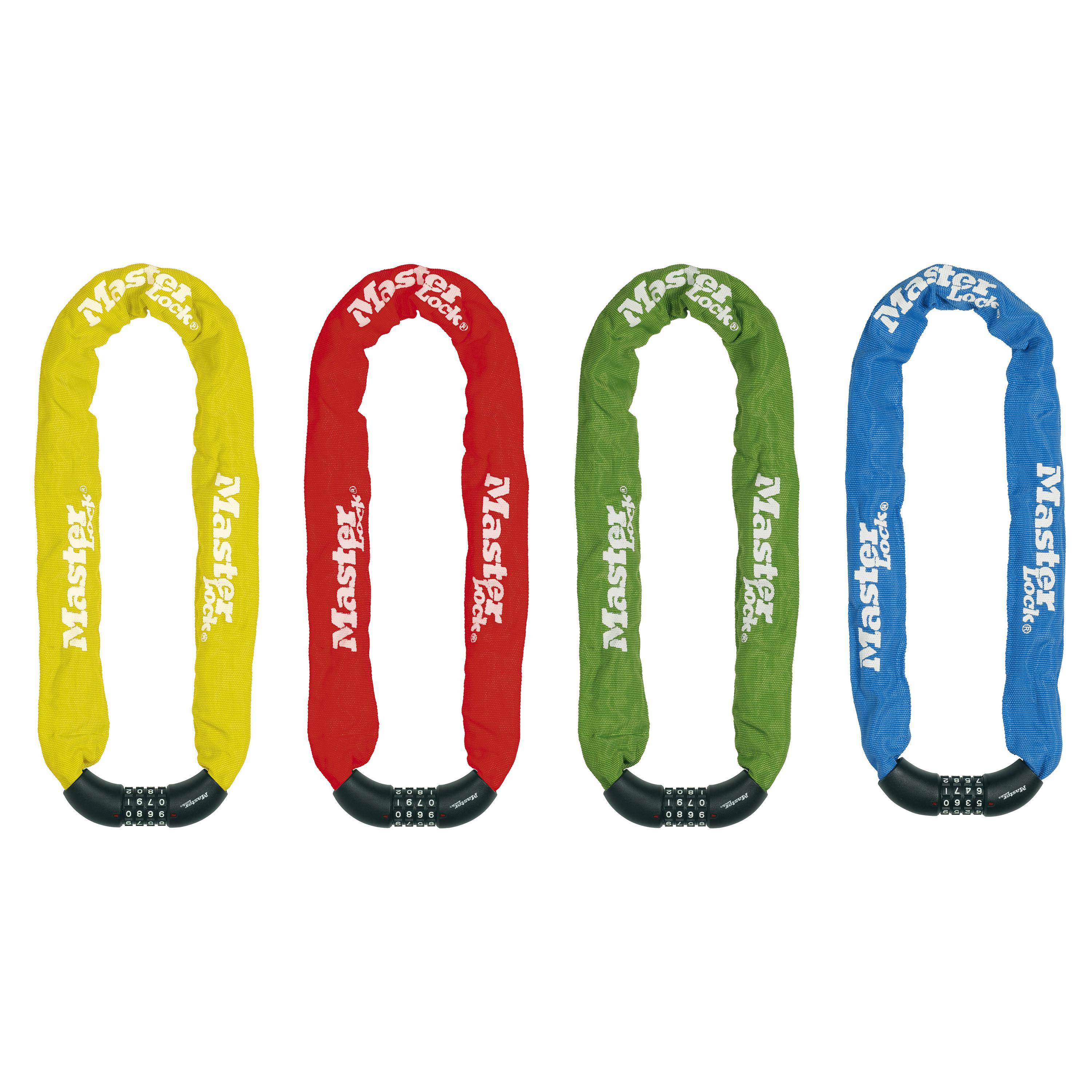 MASTER LOCK Chaîne Antivol Vélo [Combinaison] [90 cm Chaîne] [Couleur Aléatoire] 8392EURDPROCOL-0