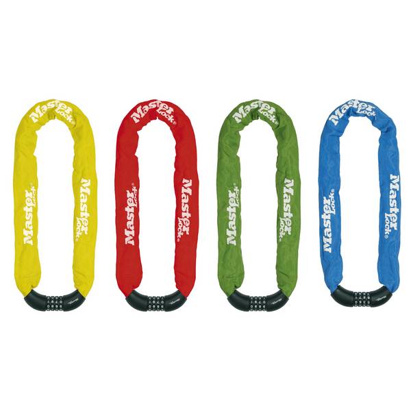 MASTER LOCK Chaîne Antivol Vélo [Combinaison] [90 cm Chaîne] [Couleur Aléatoire] 8392EURDPROCOL