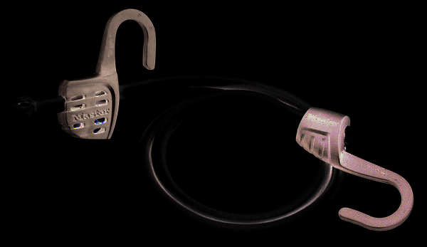 MASTER LOCK Tendeur avec Crochet [Longueur Ajustable de 15 cm à 150 cm] [Crochet en Acier] 3138EURDAT
