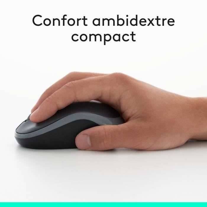 Logitech Wireless Combo MK270 USB Kit souris + clavier touches multimédia français, AZERTY noir-2