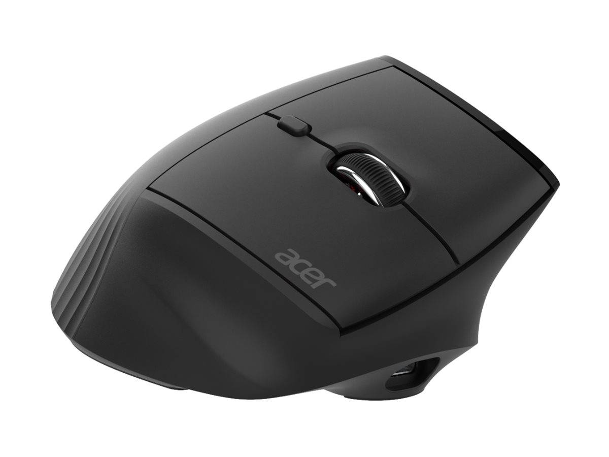Acer Smart Fit Vertical Mouse - Retail pack, Droitier, RF sans fil + Bluetooth, 8000 DPI, Noir-2