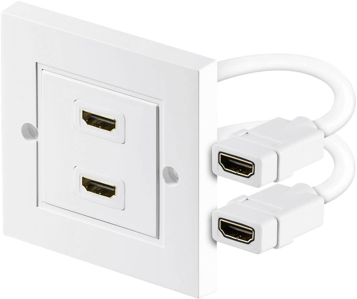 Prise murale HDMI™ 2x prise HDMI™ (Type A) > 2x prise HDMI™ (Type A) 86mm x 86mm-0