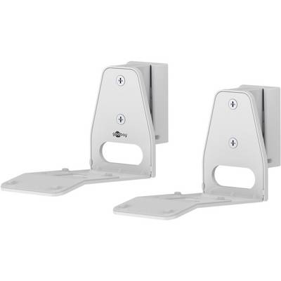 Support mural pour haut-parleur Goobay Modern Era 3 Flex, blanc - 2 pièces, compatible avec le Sonos Era 300, support...-0