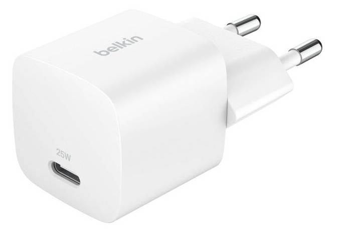 Chargeur Secteur USB-C 25W Power Delivery Belkin BoostCharge Compact-0