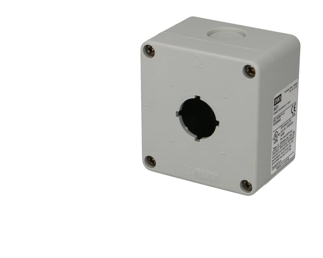 Boîtier une position pour boutonnerie IMO Ø22mm - BG1-0