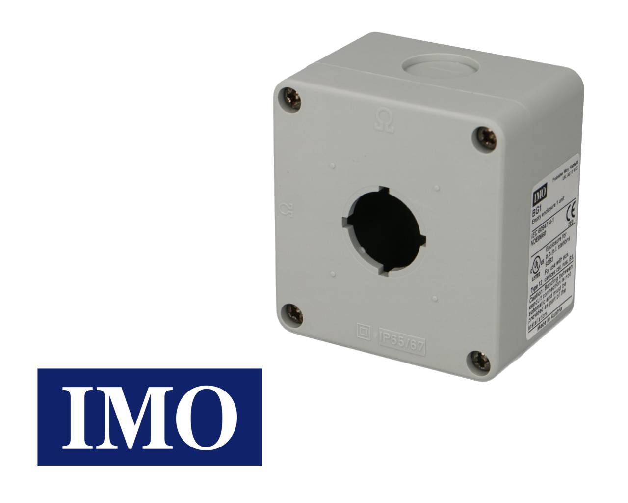 Boîtier une position pour boutonnerie IMO Ø22mm - BG1-1