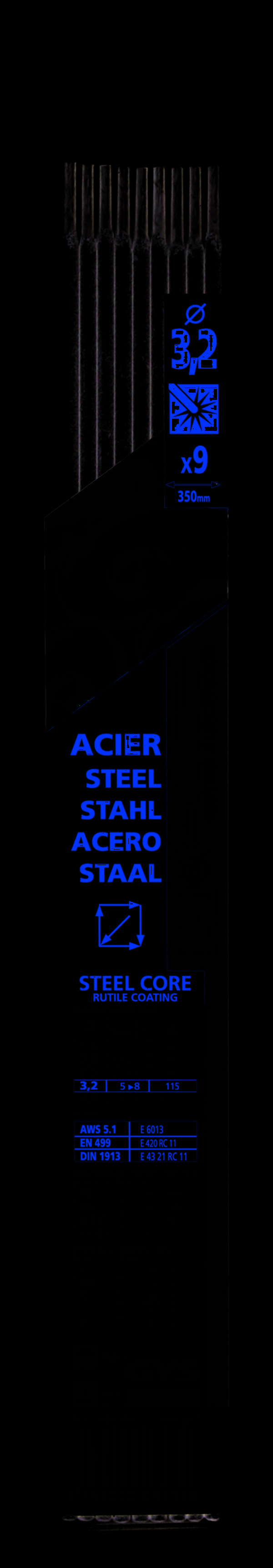 électrodes Gys 3,2mm Acier Soudage Polyvalent Acier - Gys