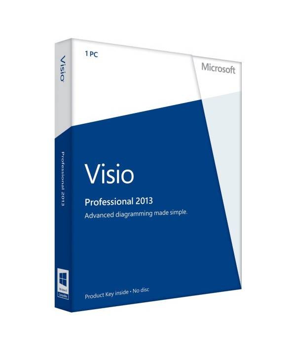 Microsoft Visio 2013 Professionnel - Clé licence à télécharger - Livraison rapide 7/7j