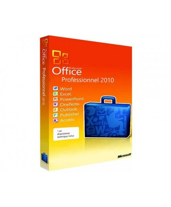Microsoft Office 2010 Professionnel - Clé licence à télécharger - Livraison rapide 7/7j